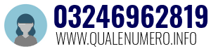 Numero di telefono 03246962819 03246962819