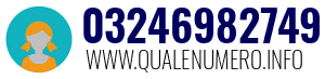 Numero di telefono 03246982749 03246982749