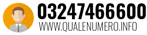 Numero di telefono 03247466600 03247466600