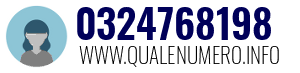 Numero di telefono 0324768198 0324768198