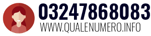Numero di telefono 03247868083 03247868083