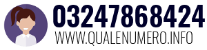 Numero di telefono 03247868424 03247868424