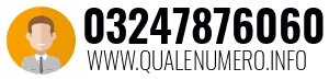 Numero di telefono 03247876060 03247876060