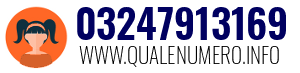 Numero di telefono 03247913169 03247913169
