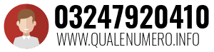 Numero di telefono 03247920410 03247920410