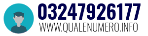 Numero di telefono 03247926177 03247926177
