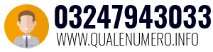 Numero di telefono 03247943033 03247943033