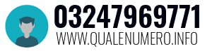 Numero di telefono 03247969771 03247969771