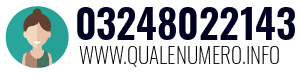 Numero di telefono 03248022143 03248022143