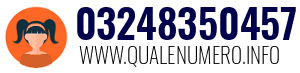 Numero di telefono 03248350457 03248350457
