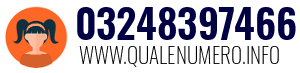 Numero di telefono 03248397466 03248397466