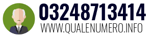 Numero di telefono 03248713414 03248713414