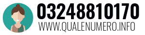 Numero di telefono 03248810170 03248810170