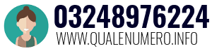 Numero di telefono 03248976224 03248976224