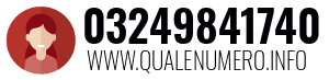 Numero di telefono 03249841740 03249841740
