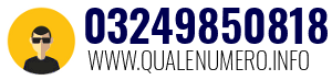 Numero di telefono 03249850818 03249850818