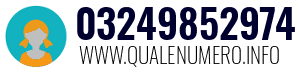 Numero di telefono 03249852974 03249852974