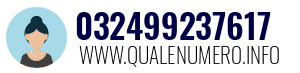 Numero di telefono 032499237617 032499237617