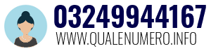 Numero di telefono 03249944167 03249944167