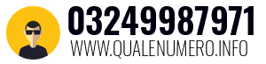 Numero di telefono 03249987971 03249987971