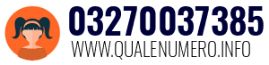 Numero di telefono 03270037385 03270037385