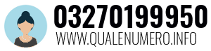 Numero di telefono 03270199950 03270199950