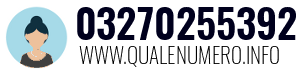 Numero di telefono 03270255392 03270255392