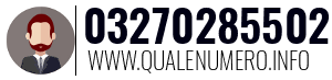 Numero di telefono 03270285502 03270285502