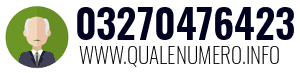 Numero di telefono 03270476423 03270476423