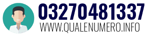 Numero di telefono 03270481337 03270481337