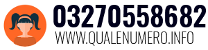Numero di telefono 03270558682 03270558682
