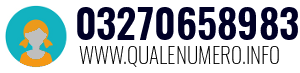Numero di telefono 03270658983 03270658983