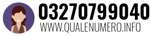 Numero di telefono 03270799040 03270799040