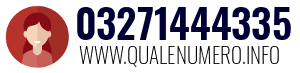 Numero di telefono 03271444335 03271444335