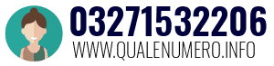 Numero di telefono 03271532206 03271532206