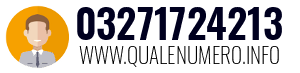 Numero di telefono 03271724213 03271724213