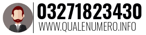 Numero di telefono 03271823430 03271823430