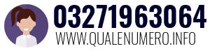 Numero di telefono 03271963064 03271963064