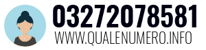Numero di telefono 03272078581 03272078581