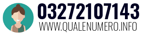 Numero di telefono 03272107143 03272107143