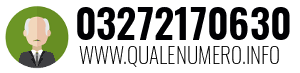Numero di telefono 03272170630 03272170630