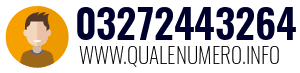 Numero di telefono 03272443264 03272443264