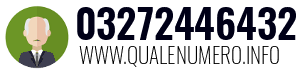 Numero di telefono 03272446432 03272446432