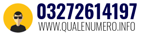 Numero di telefono 03272614197 03272614197