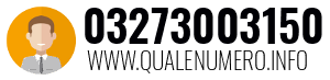 Numero di telefono 03273003150 03273003150