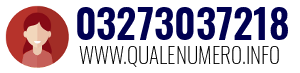 Numero di telefono 03273037218 03273037218