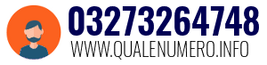 Numero di telefono 03273264748 03273264748