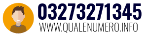Numero di telefono 03273271345 03273271345