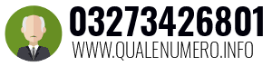 Numero di telefono 03273426801 03273426801