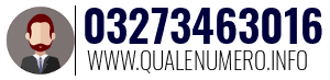 Numero di telefono 03273463016 03273463016